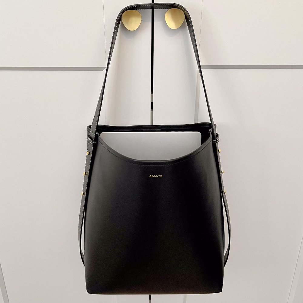 Jolina Leather Bucket Tote - Tobacco - Picture 10 of 10